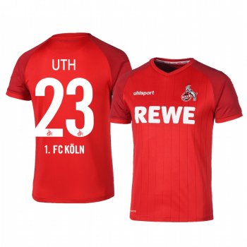 1. FC Koln Mark Uth 19-20 Away Men's Red Short Sleeve Jersey