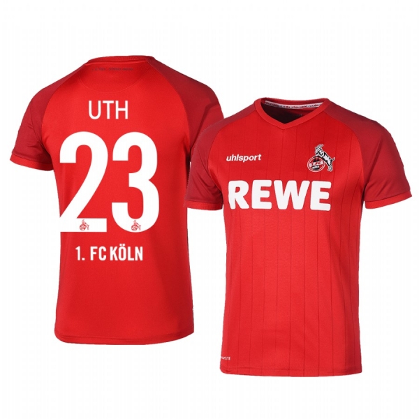 1. FC Koln Mark Uth 19-20 Away Men's Red Short Sleeve Jersey