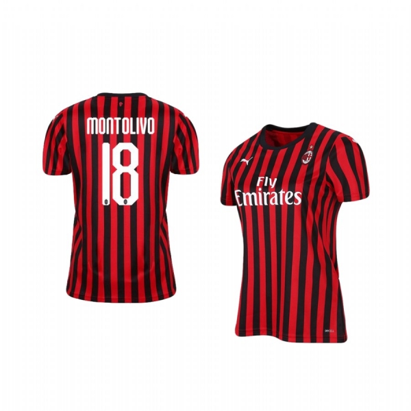 Women's Riccardo Montolivo AC Milan 19-20 Home Jersey