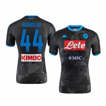 Kostas Manolas SSC Napoli 19-20 Fourth Men's Black Camo District Jersey