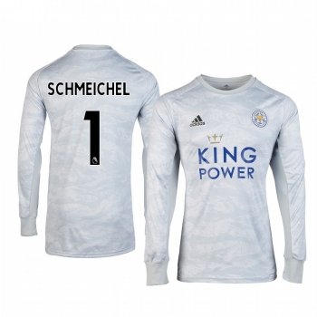 Youth 19-20 Leicester City Kasper Schmeichel Grey Goalkeeper Long Sleeve Jersey