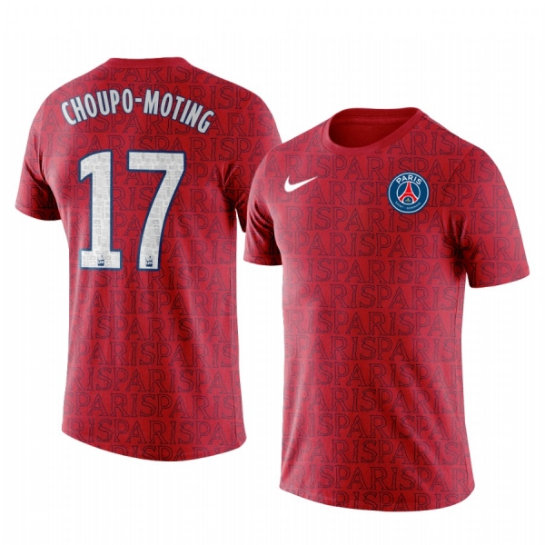 Men's Eric Maxim Choupo-Moting Paris Saint-Germain Pre-Match Iconic Logo Short Sleeve T-shirt