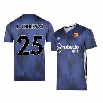 José Holebas Watford Away Men's Short Sleeve Jersey 19-20