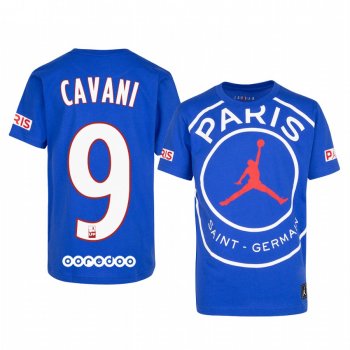 Paris Saint-Germain Edinson Cavani Men's Royal Game T-Shirt 2020-21