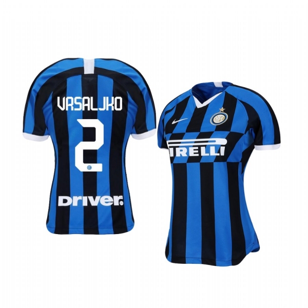 Women's Internazionale Milano Sime Vrsaljko 19-20 Home Short Sleeve Jersey