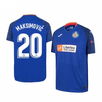 Nemanja Maksimovic Getafe UEFA Europa League Short Sleeve Men's Royal Official Jersey