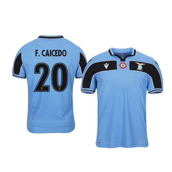 Youth Felipe Caicedo Lazio 19-20 Light Blue 120th Anniversary Celebration Jersey