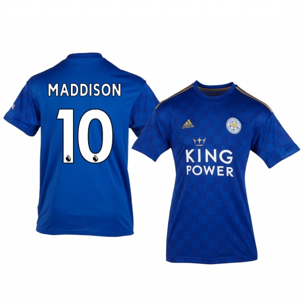 Youth James Maddison Leicester City Home Short Sleeve Jersey 19-20