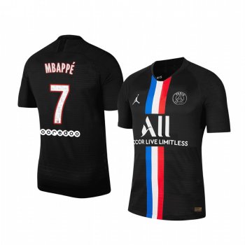 Kylian Mbappe Paris Saint-Germain 19/20 Black Fourth official Jersey Men's