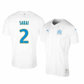 Men's Olympique de Marseille Hiroki Sakai Home Jersey 19-20