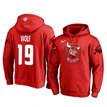 Hannes Wolf RB Leipzig Red Team Logo Pullover Hoodie