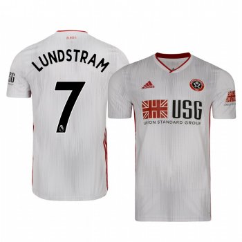 John Lundstram Sheffield United Away Men's Short Sleeve Jersey 19-20