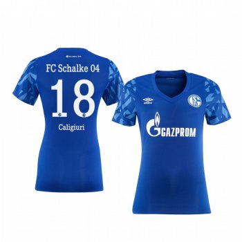 Women's Midfielder Schalke 04 Daniel Caligiuri Home Jersey 19-20