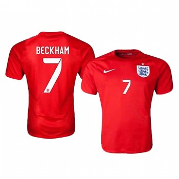 David Beckham England 2004 Retro Men's Red Classic Jersey