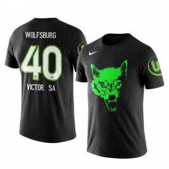 Men's Joao Victor VfL Wolfsburg Team Logo Personalize Short Sleeve T-shirt