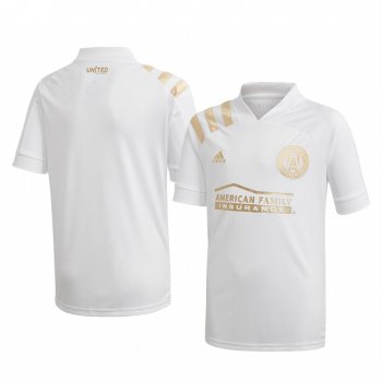 Youth Atlanta United White 2020 Kings Replica Short Sleeve Jersey