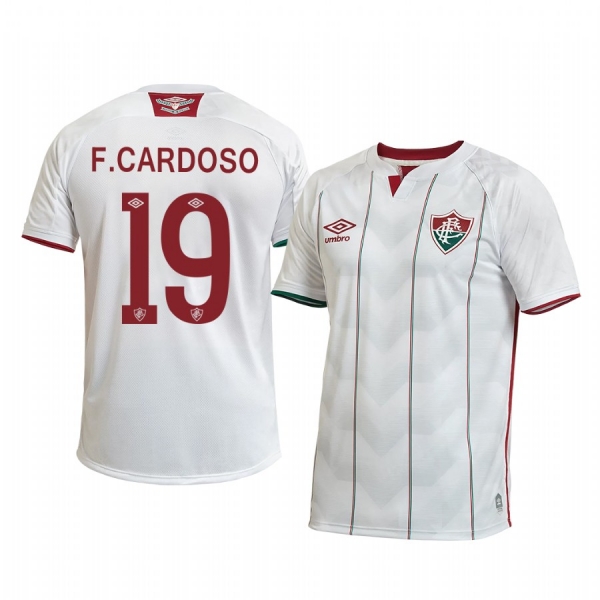 Fluminense Felippe Cardoso 2020 Away Men's White Short Sleeve Jersey