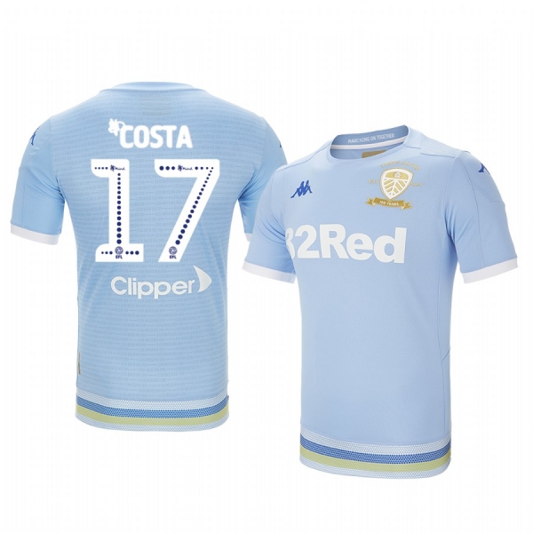 Helder Costa Leeds United Third Light Blue 100 Year Crest Jersey