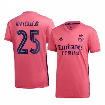 Vinícius Júnior Real Madrid 2020-21 Away Men's Pink Short Sleeve Jersey