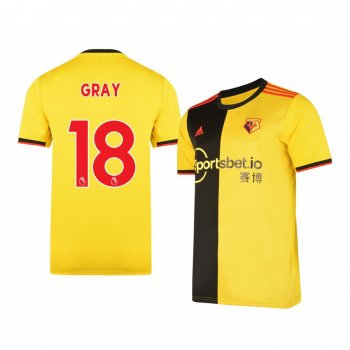 Andre Gray Watford Men's Home Jersey 19-20