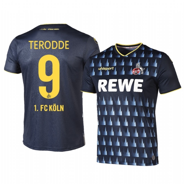 1. FC Koln Simon Terodde 19-20 Third Men's Black Short Sleeve Jersey