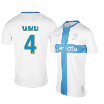 Boubacar Kamara Olympique de Marseille White 120th Anniversary Limited Edition Jersey Men's