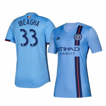 Sebastien Ibeagha New York City Men's Home Replica Jersey 19-20