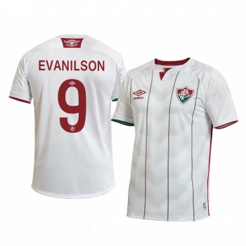 Fluminense Evanilson 2020 Away Men's White Short Sleeve Jersey