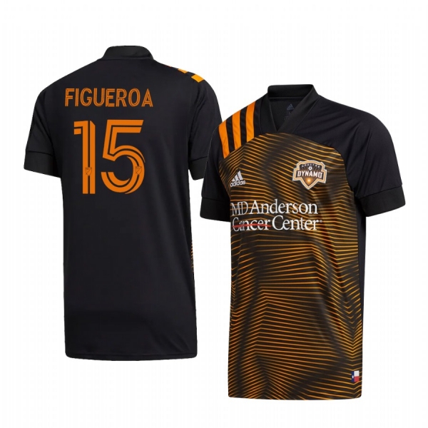 Maynor Figueroa Houston Dynamo 2020-21 HTX 15 Men's Black Short Sleeve Jersey