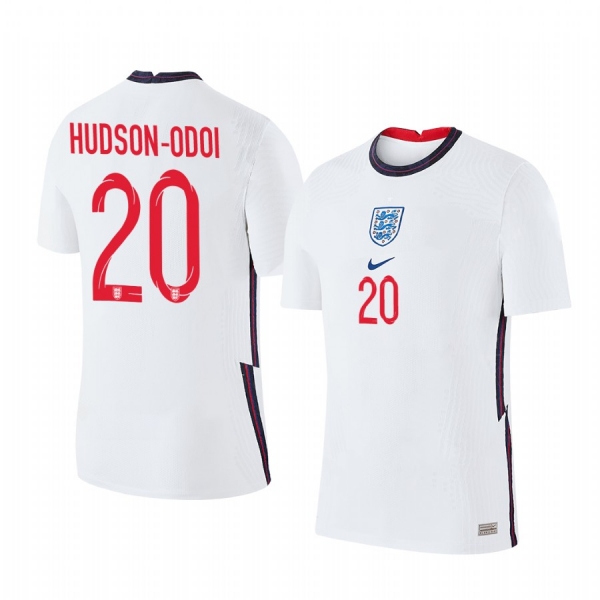 Callum Hudson-Odoi England 2020 White Home Men's Short Sleeve Jersey