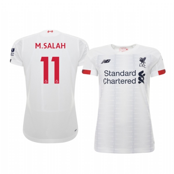 Women's Mohamed Salah Liverpool Away Short Sleeve Jersey 19-20