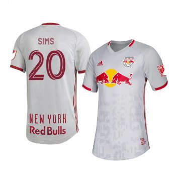 Josh Sims New York Red Bulls White 2020 Primary Men's Authentic Short Sleeve Jersey