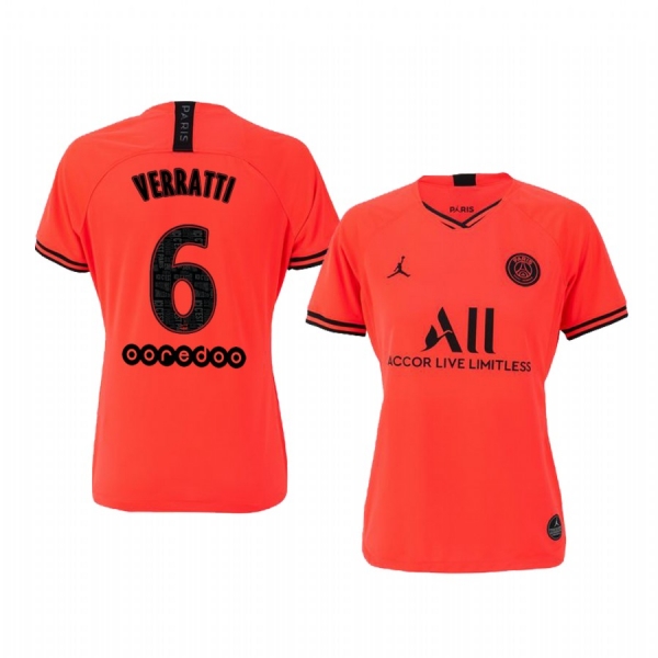 Women's Paris Saint-Germain Marco Verratti Away Jersey 19-20