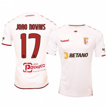 Joao Novais Braga Away White Short Sleeve Jersey