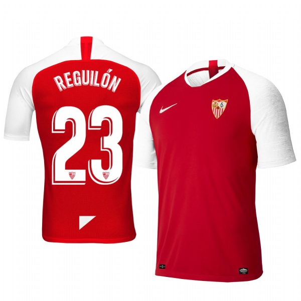 Youth Sergio Reguilon Sevilla 19-20 Away Red Short Sleeve Jersey