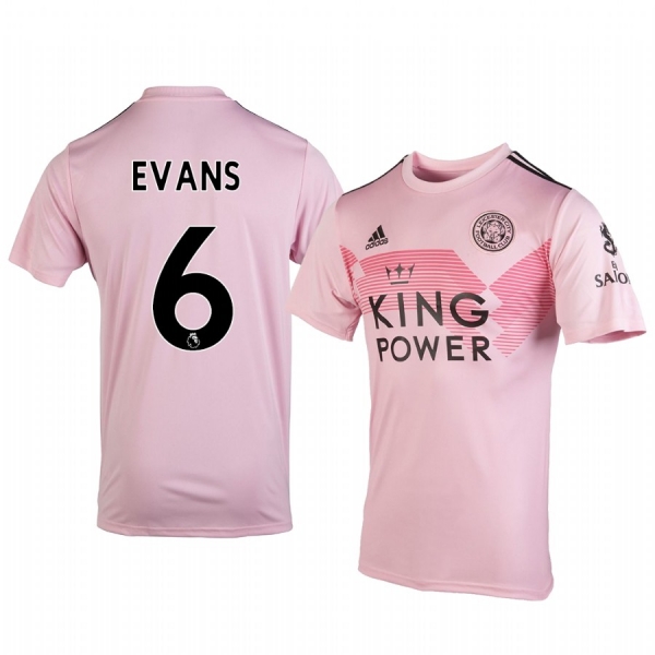 Jonny Evans Leicester City Away Men's Short Sleeve Jersey 19-20