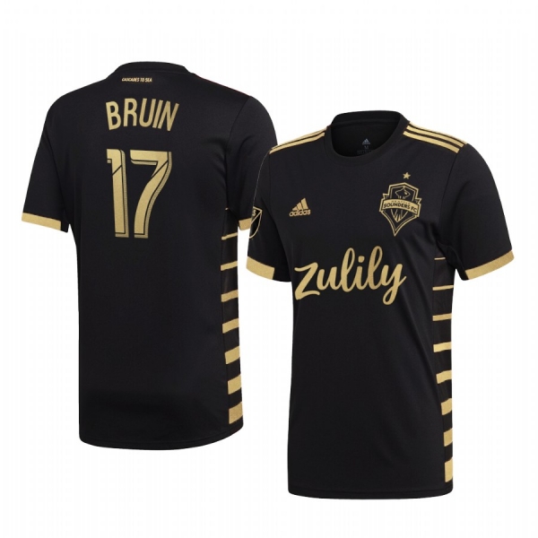 Will Bruin Seattle Sounders FC 2019 MLS Cup Champions Black Short Sleeve Jersey