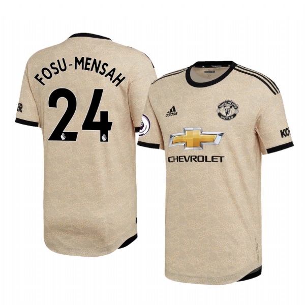 Timothy Fosu-Mensah Manchester United 2020 Away Authentic Short Sleeve Tan Jersey