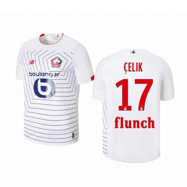 Youth Lille OSC Zeki Celik White Third Short Sleeve Jersey 19-20