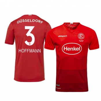 Fortuna Düsseldorf Andre Hoffmann 19-20 Away Men's Red Short Sleeve Jersey