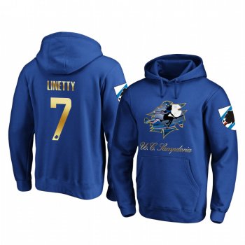 Karol Linetty Sampdoria Royal Team Logo Pullover Hoodie