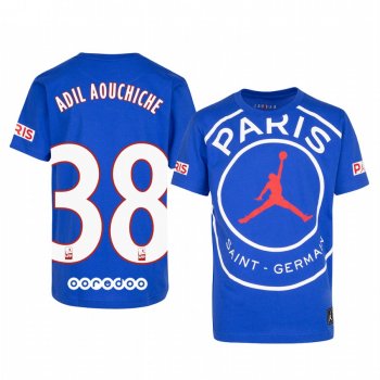 Paris Saint-Germain Adil Aouchiche Men's Royal Game T-Shirt 2020-21