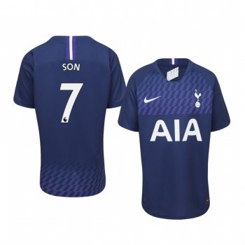 Youth Son Heung-min Tottenham Hotspur 19-20 Away Navy Short Sleeve Jersey