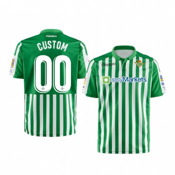 Youth Real Betis Custom Youth Green Home Short Sleeve Jersey 19-20