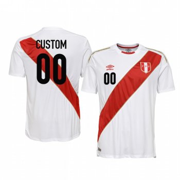 2018 World Cup Peru Custom Men's Home Official Jersey