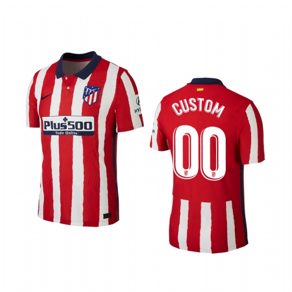 Youth Atletico de Madrid Custom Youth Red Home Short Sleeve Jersey 2020-21