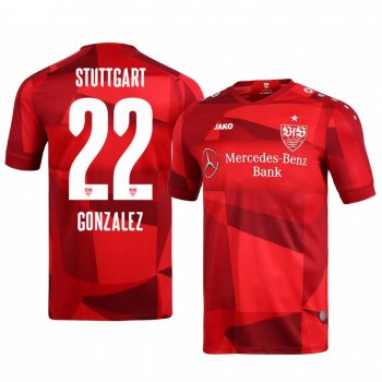 VfB Stuttgart Nicolas Gonzalez Men's 19-20 Away Replica Short Sleeve Jersey