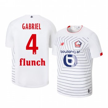 Gabriel Lille OSC 19-20 Third Men's White Short Sleeve Jersey