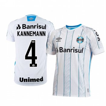 Gremio Walter Kannemann 2020-21 Away Men's White Short Sleeve Jersey