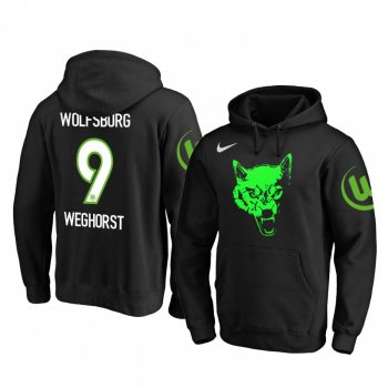 Wout Weghorst VfL Wolfsburg Iconic Dark Green Team Logo Pullover Hoodie